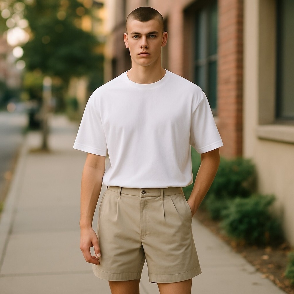 L.L.Bean Men's 35 Natural Fit Khaki Shorts 100% Cotton Casual Chino